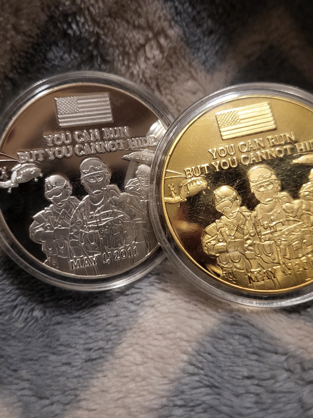 Commemorative Military Challenge Coins - Silver and Gold Coins
